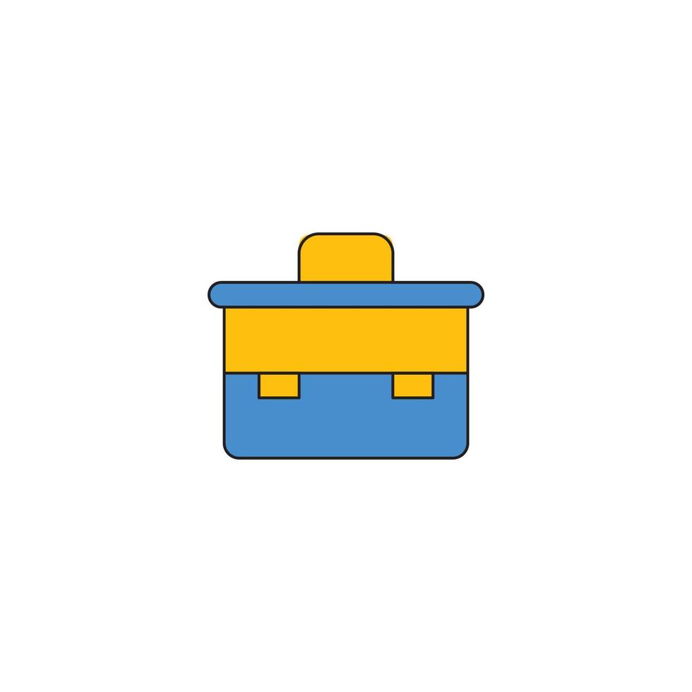 construction equipment repair toolbox icon vector