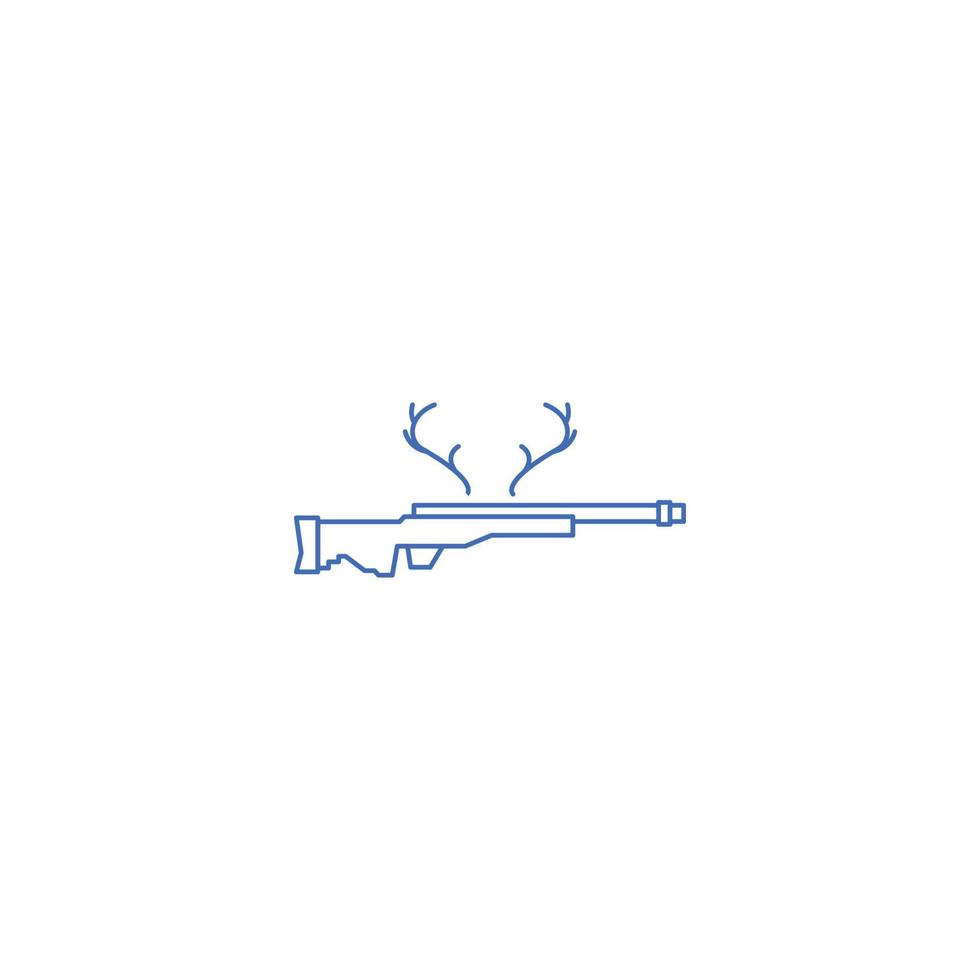 deer hunting gun icon vector