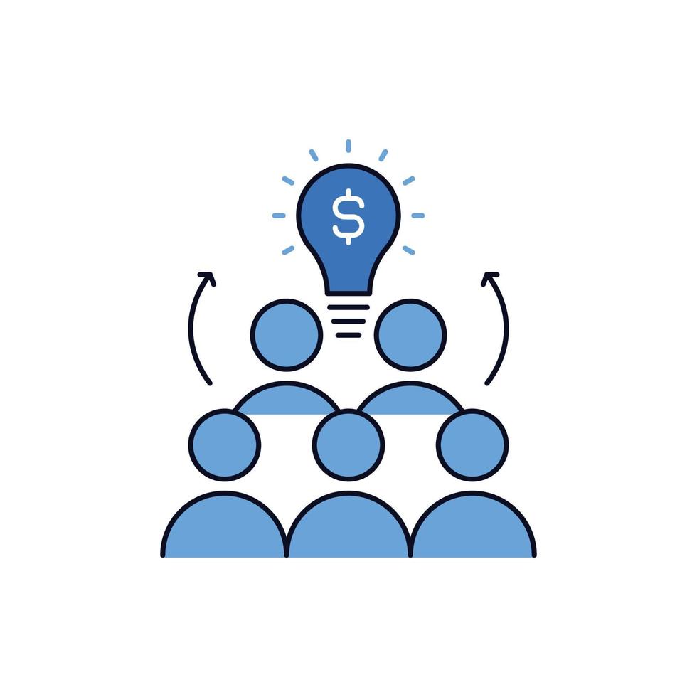 business funding idea icon vector