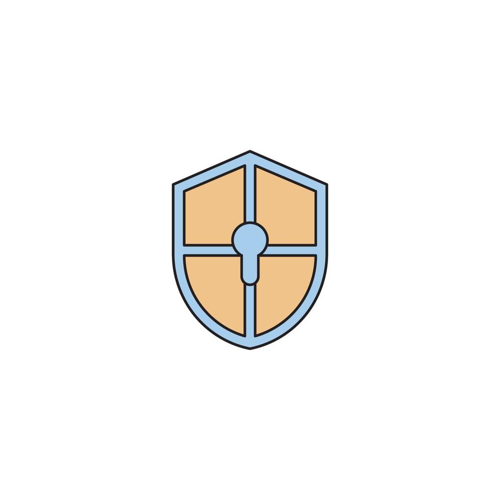 technology security lock icon vector