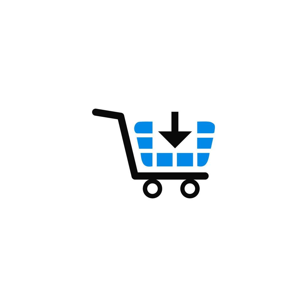 Creative cart , add cart , colorful cart icon vector