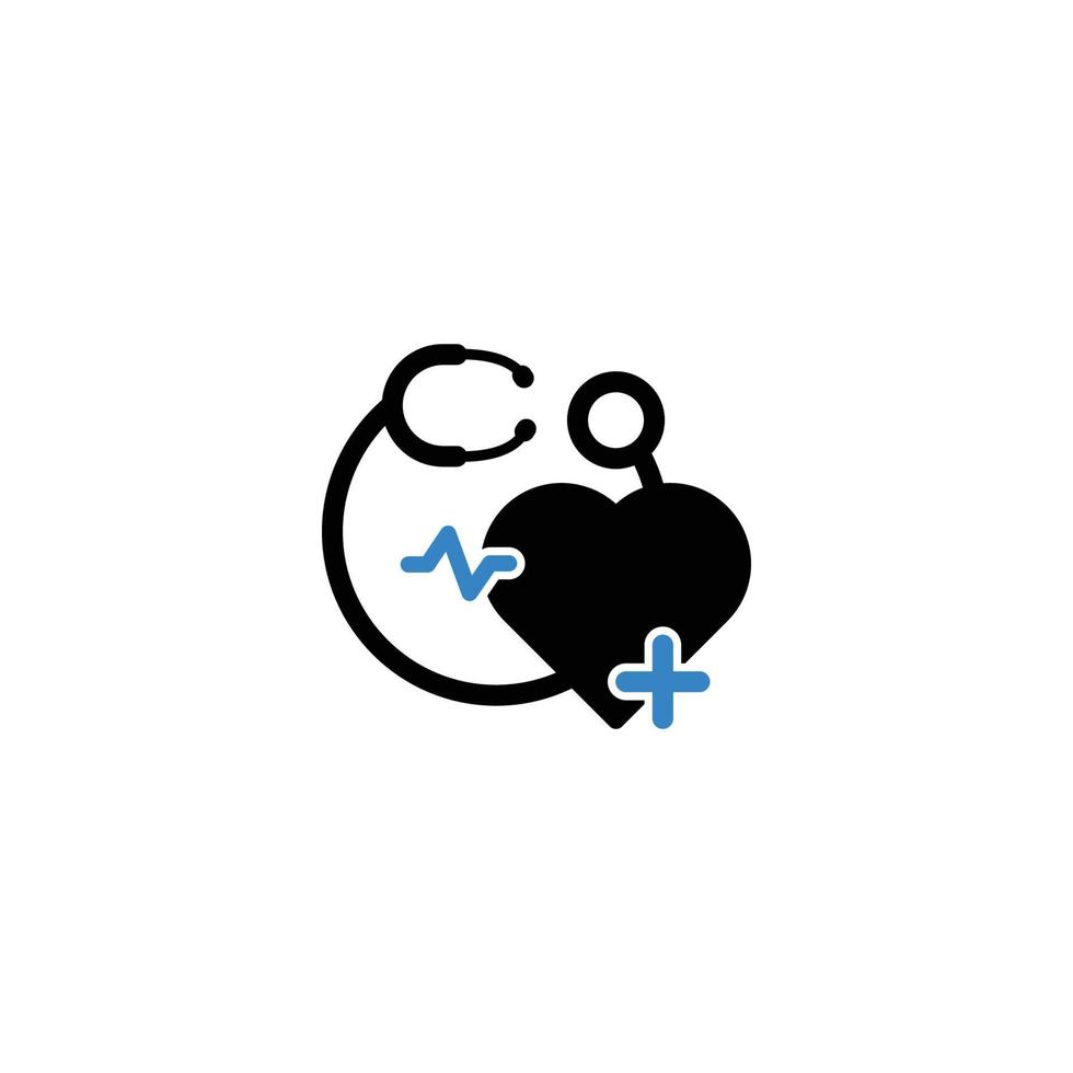 latido del corazón médico icono médico vector