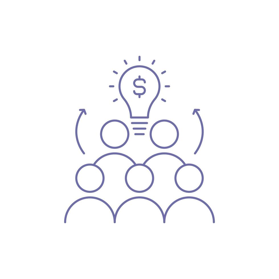 business funding idea icon vector