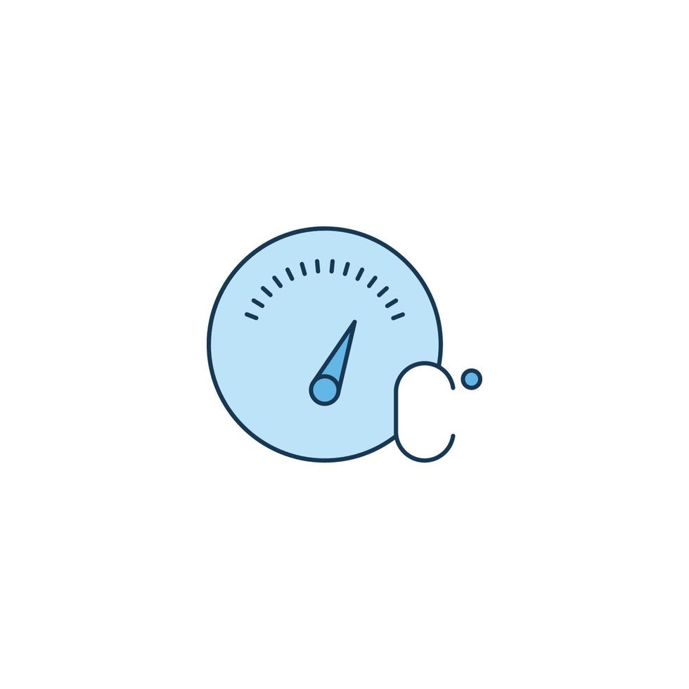 Fridge cooler measurement meter vector