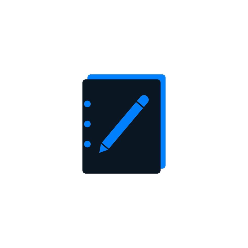 Compose, diary, edit, file, note, write icon vector