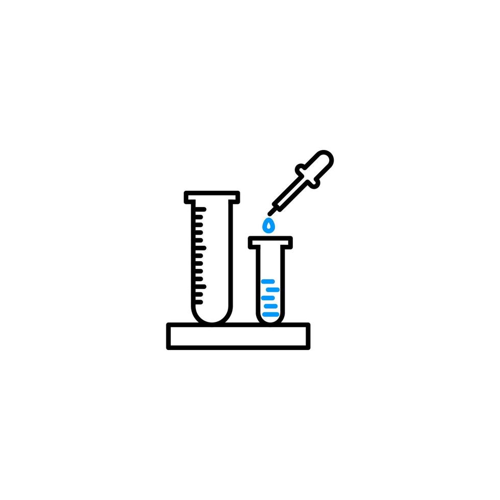 Medicine Pharmaceutical formula medical laboratory science Icon vector