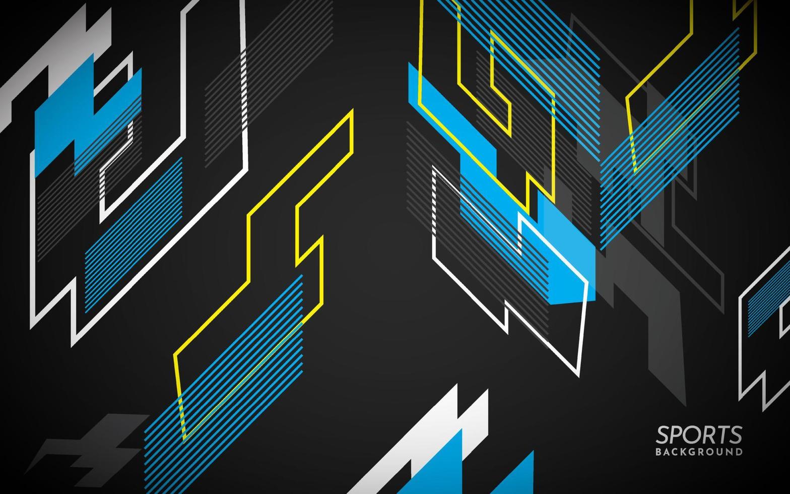 Bizarre sports background vector illustration. Sports Background with Lines and Shape.