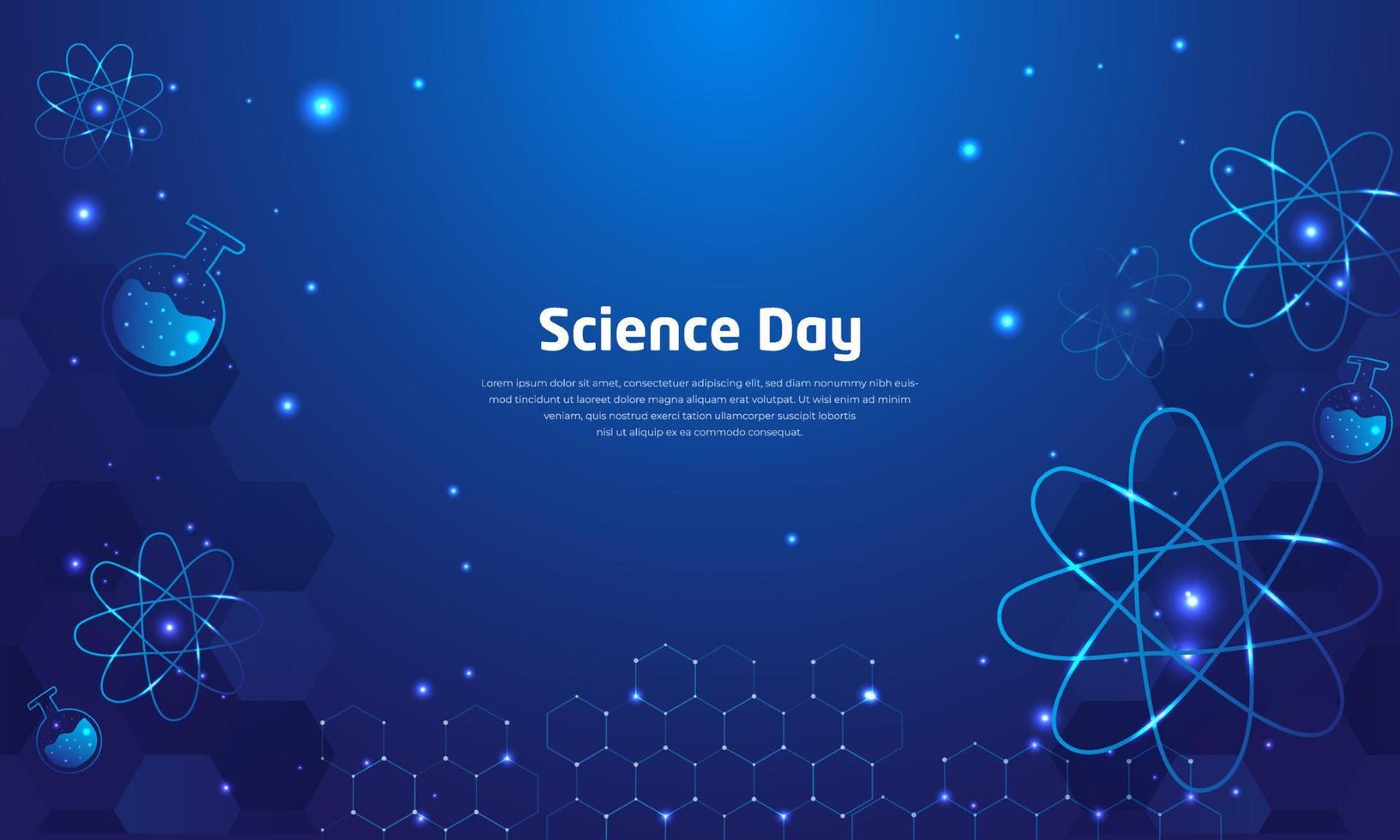 Modern design background of world science day vector illustration.