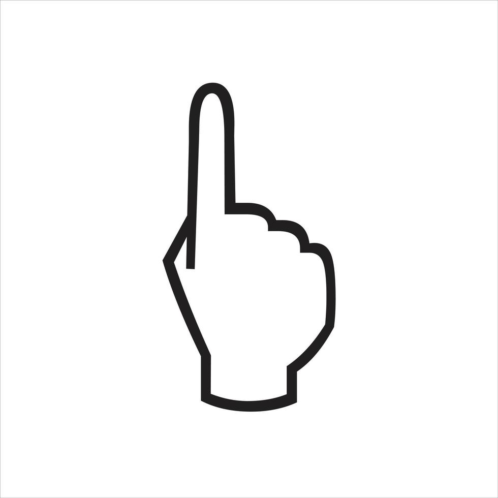Fingers line icons design vector. vector