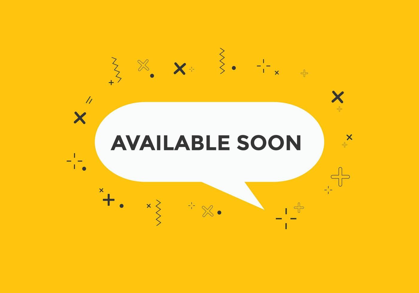 available soon text web button template. available soon sign icon label colorful vector