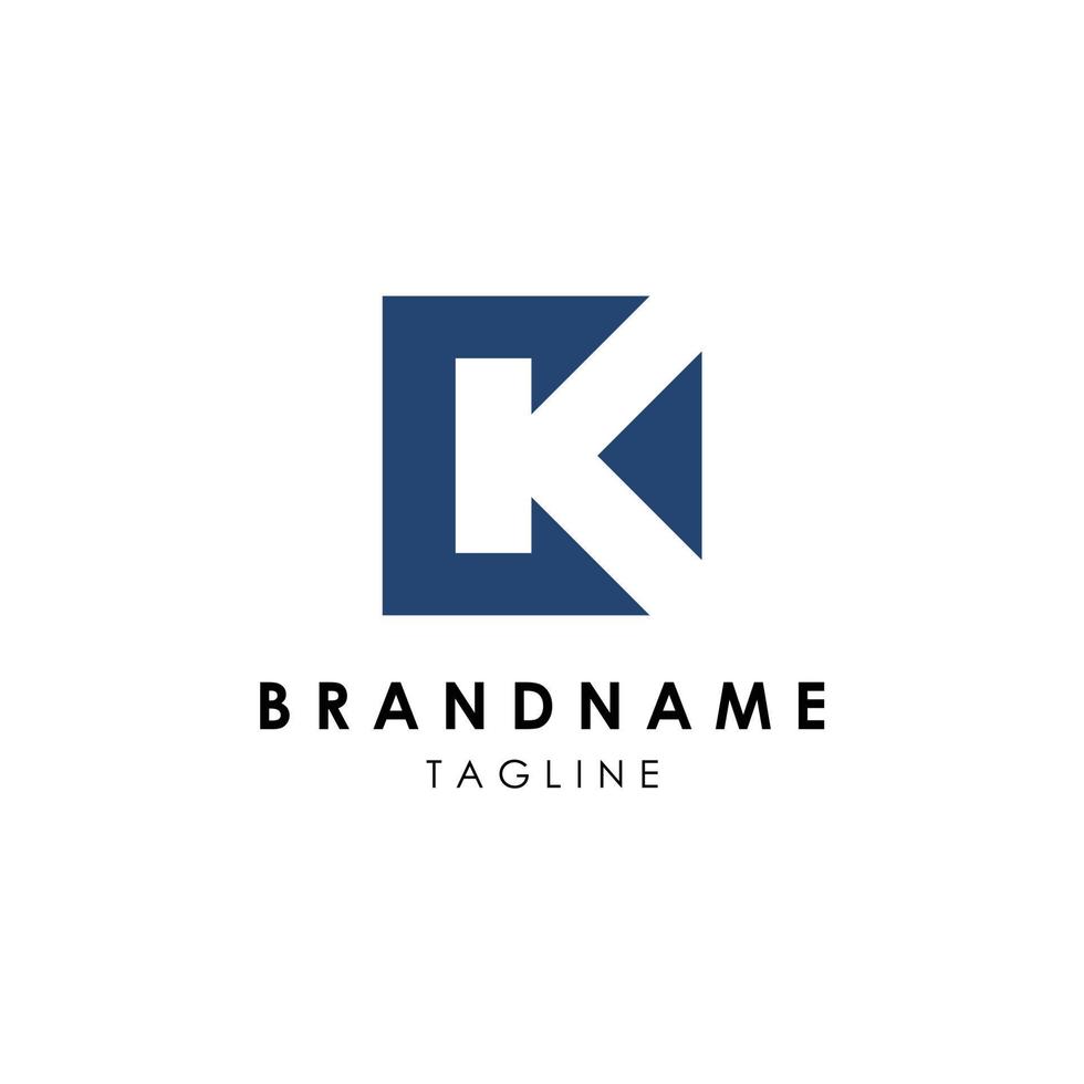 vector logo letter C and K template.