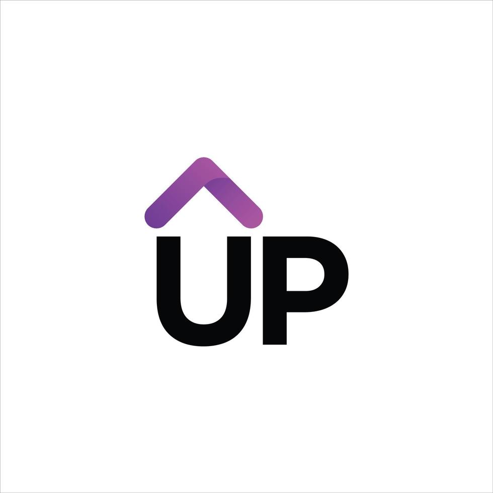UP arrow Logo Design Template Vector Graphic Branding Element.