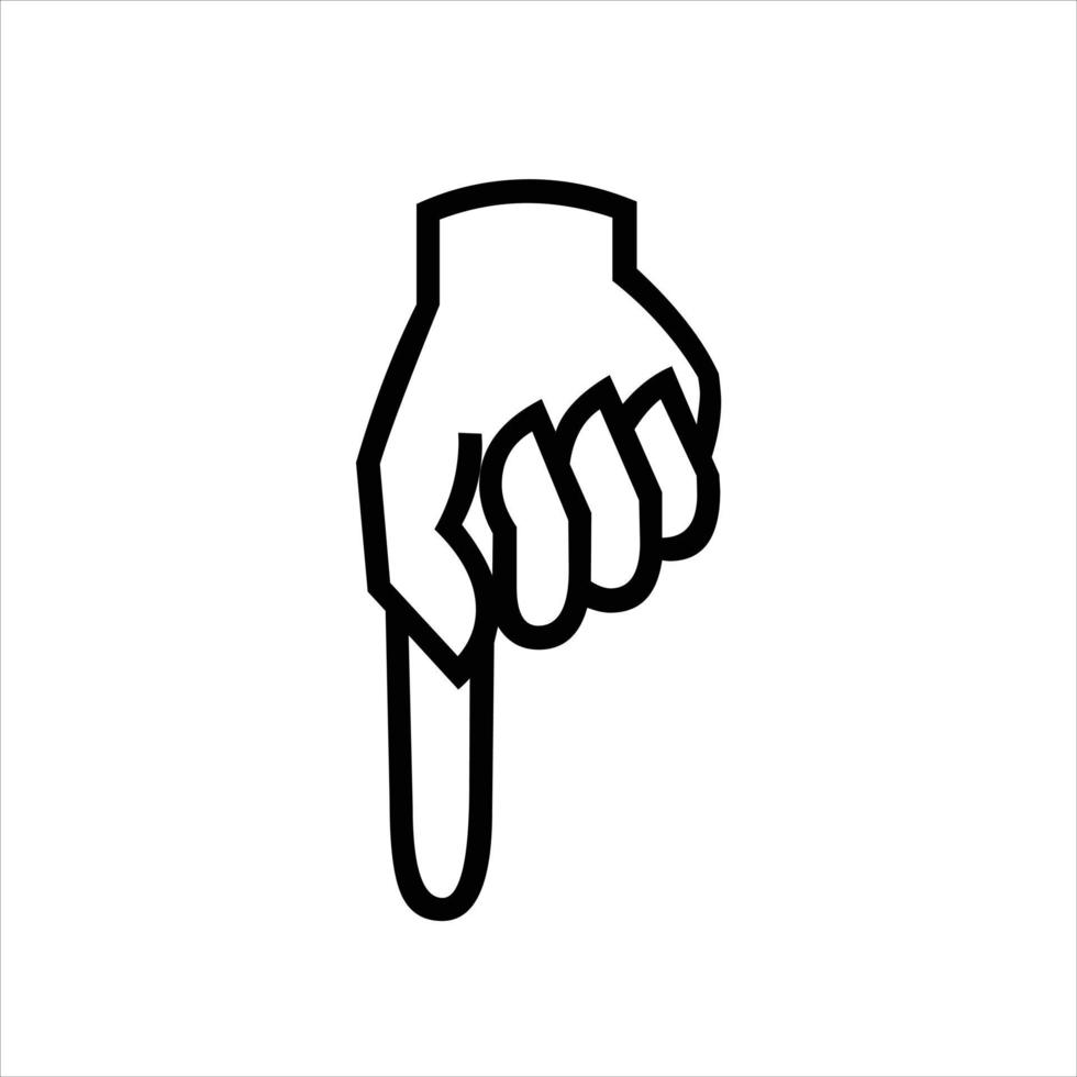 Fingers line icons design vector. vector
