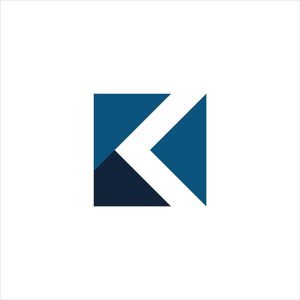 elemento de plantilla de icono de diseño de logotipo de letra k vectorial. vector