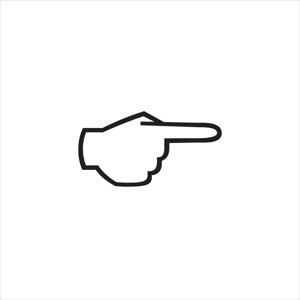 Fingers line icons design vector. vector