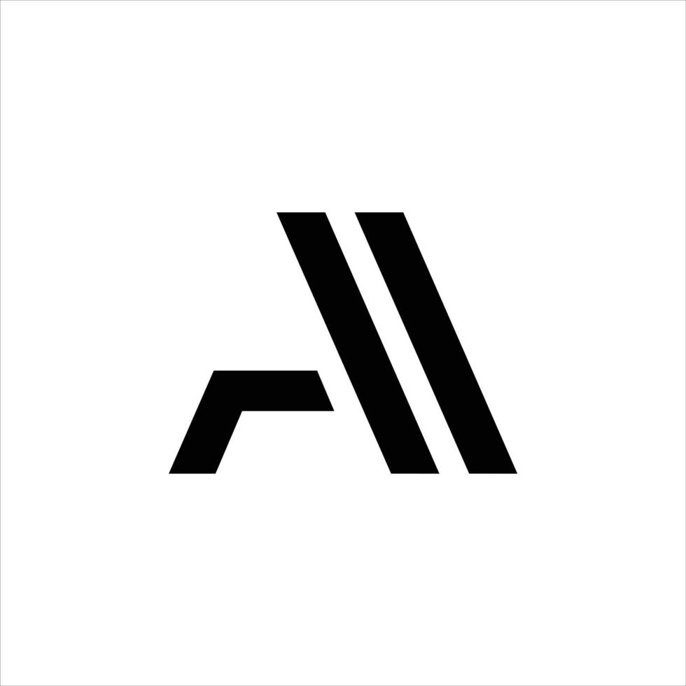 a, un monograma de vector de logotipo de letra