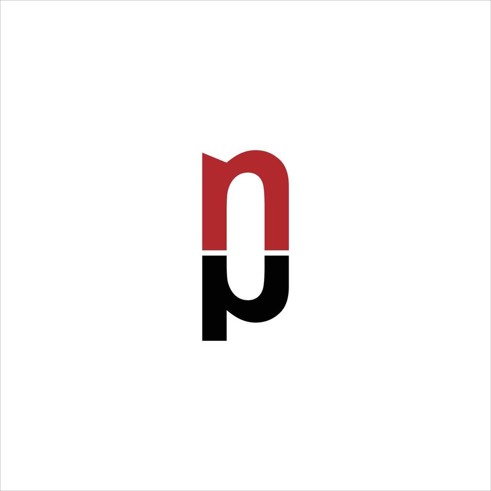 Letter PN NP logo initial vector