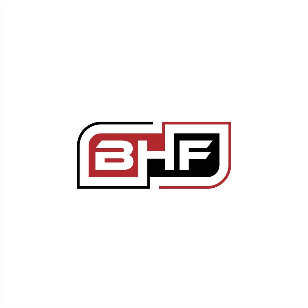 Letter B, H, f abstract vector logo.