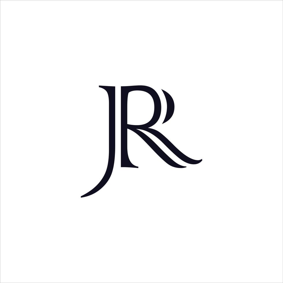 JR logo design vector