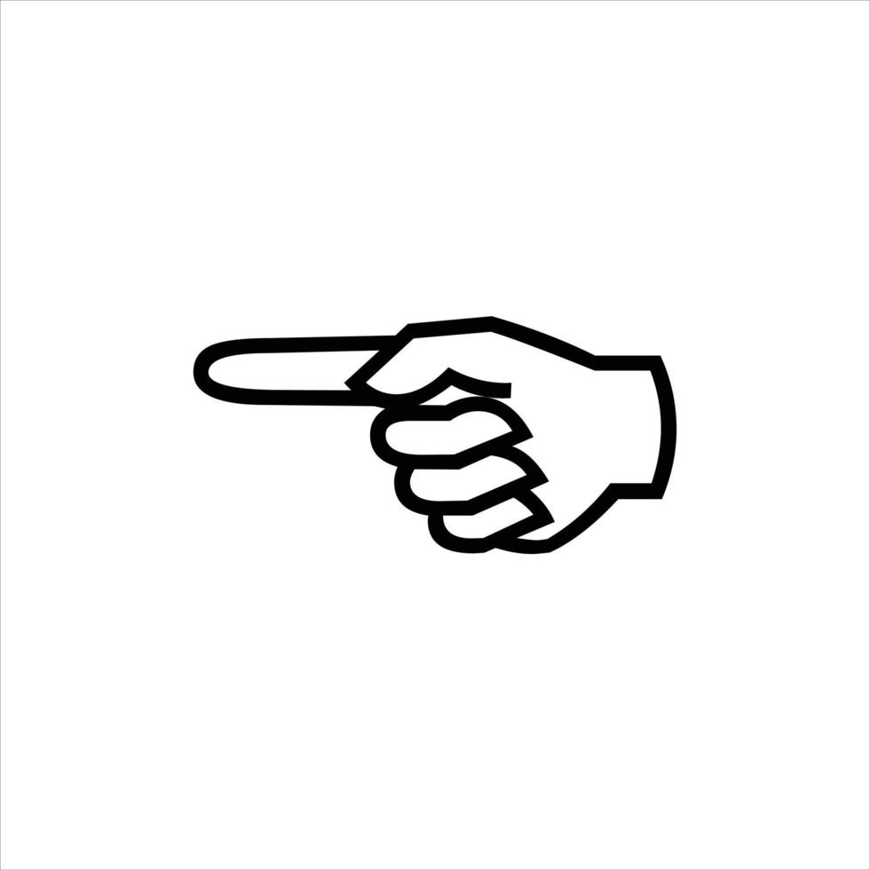 Fingers line icons design vector. vector