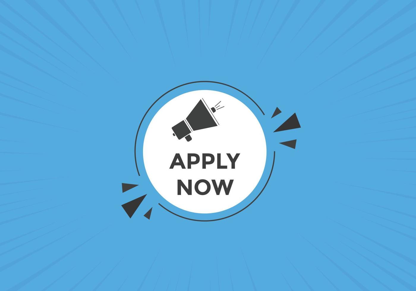 Apply now button. Apply now template for website. Apply now icon flat style vector
