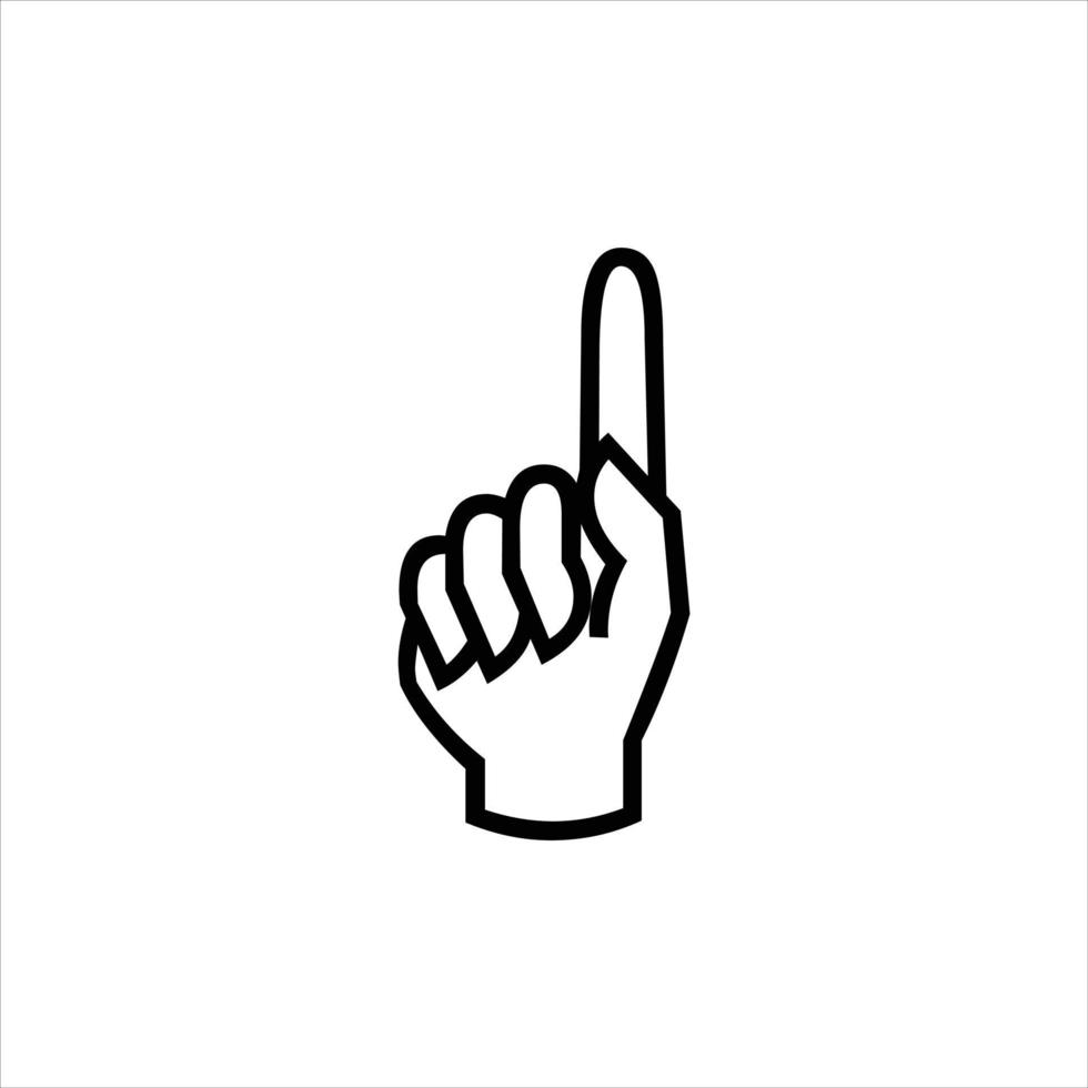 Fingers line icons design vector. vector