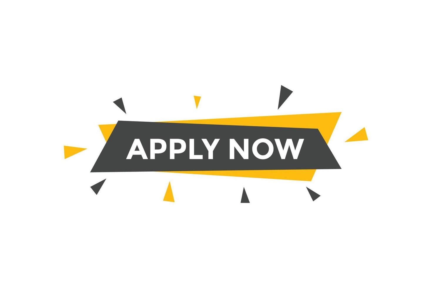 Apply now button. Apply now template for website. Apply now icon flat style vector