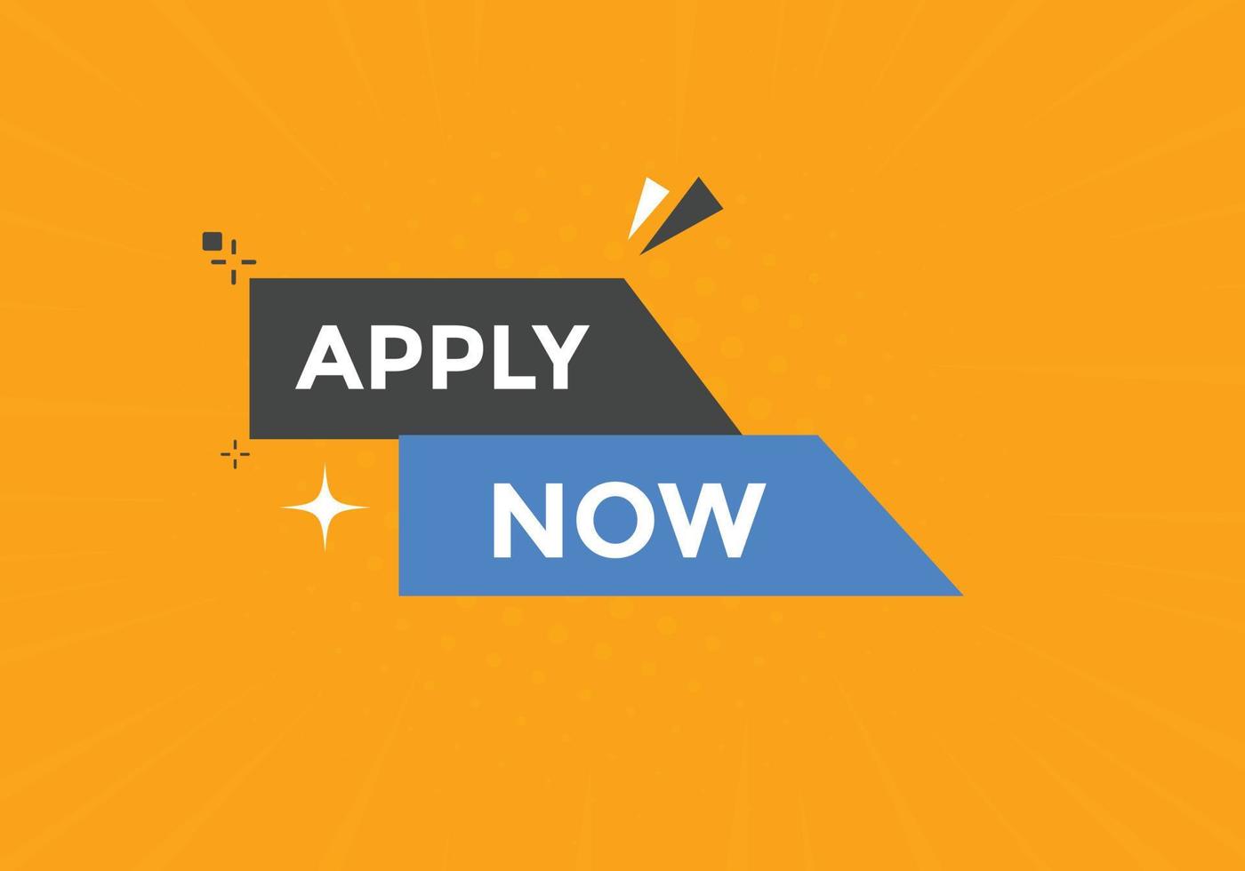 Apply now button. Apply now template for website. Apply now icon flat style vector