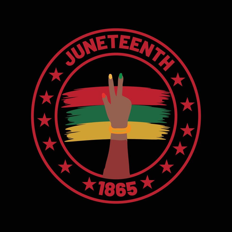Juneteenth day t shirt design vector