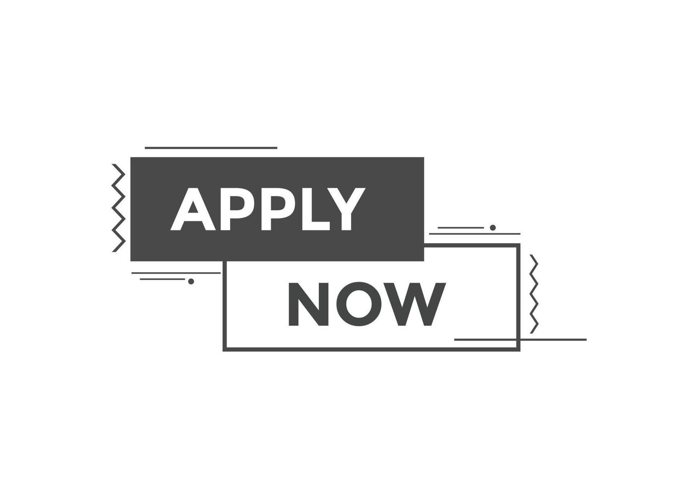 Apply now button. Apply now template for website. Apply now icon flat style vector