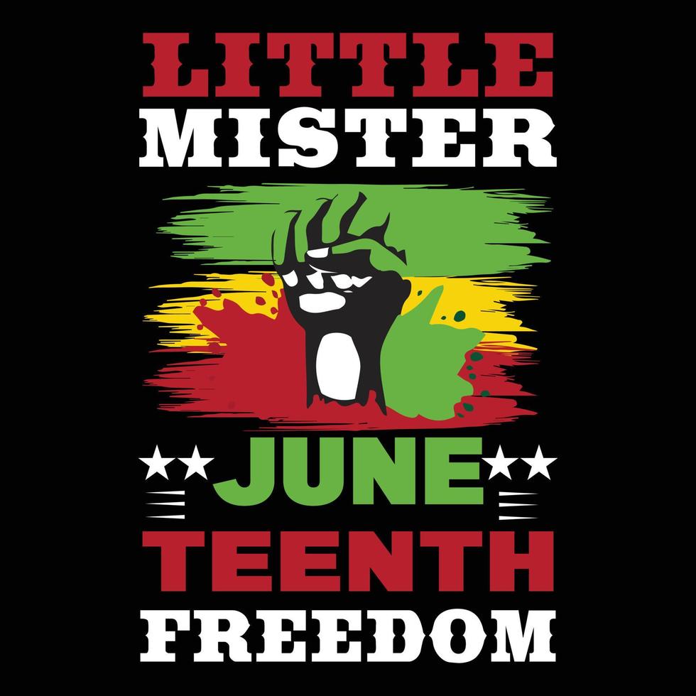 Juneteenth day t shirt design vector