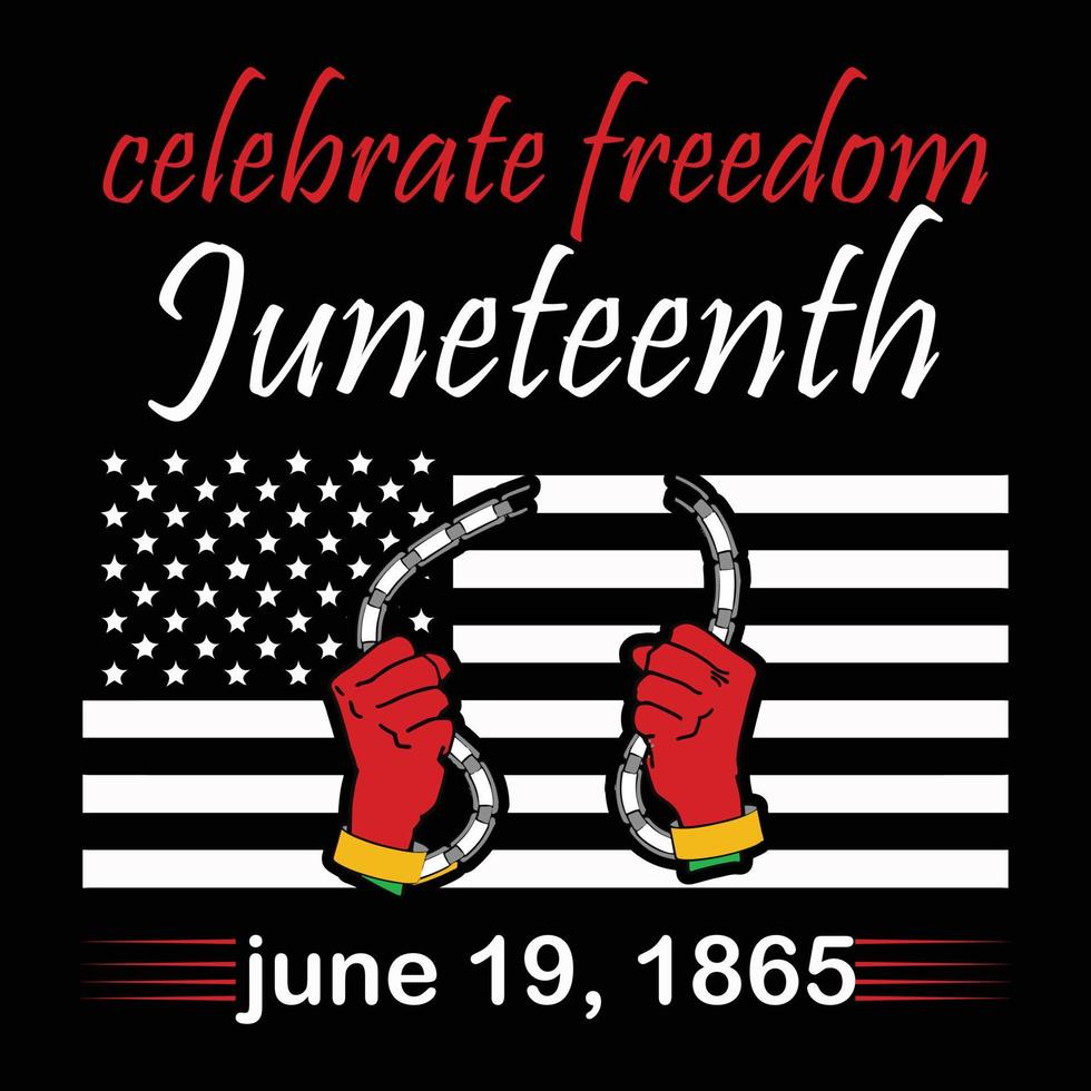 Juneteenth day t shirt design vector