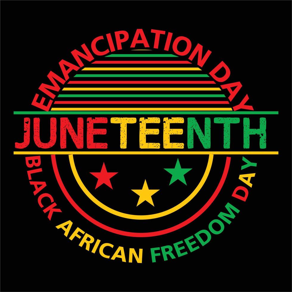 Juneteenth day t shirt design vector