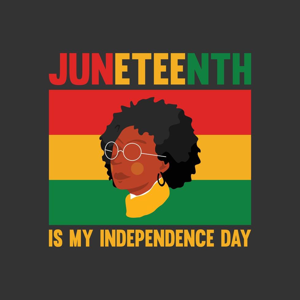 Juneteenth day t shirt design vector