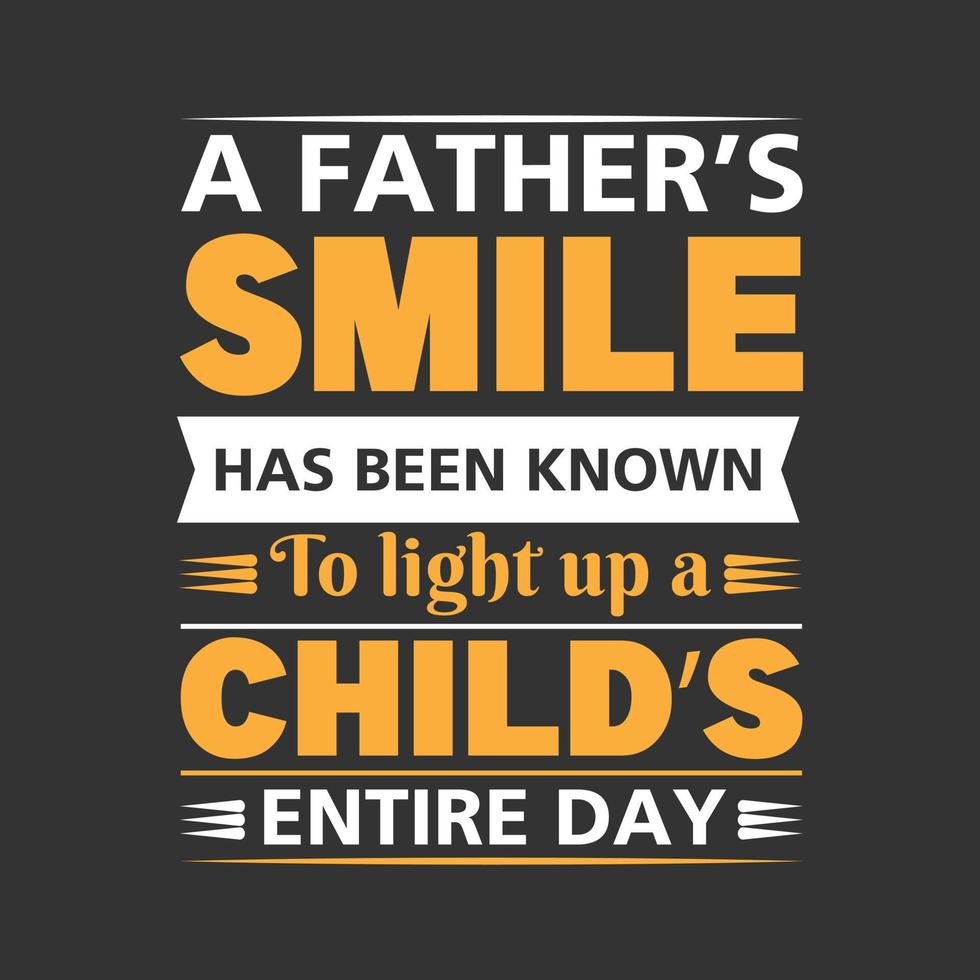 diseño de camiseta feliz día del padre vector