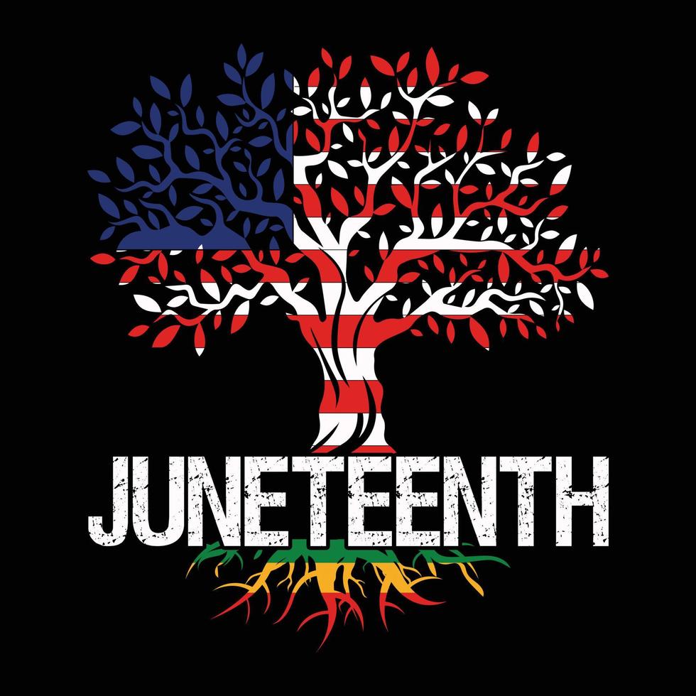 Juneteenth day t shirt design vector