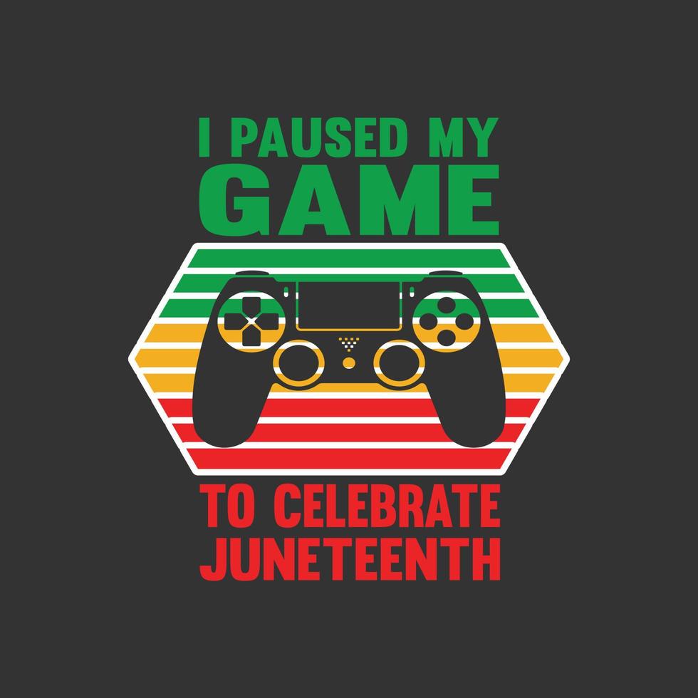 Juneteenth day t shirt design vector