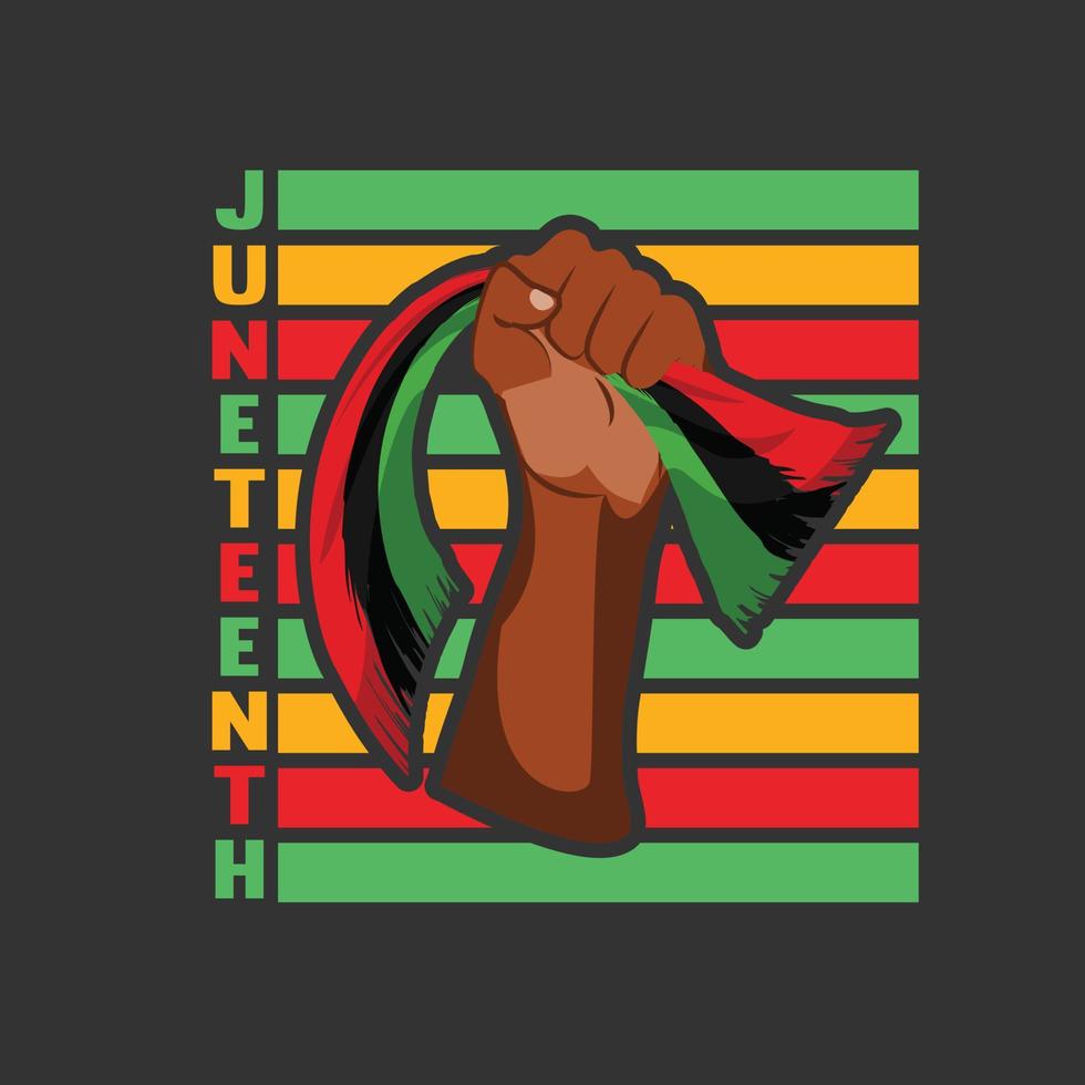 Juneteenth day t shirt design vector
