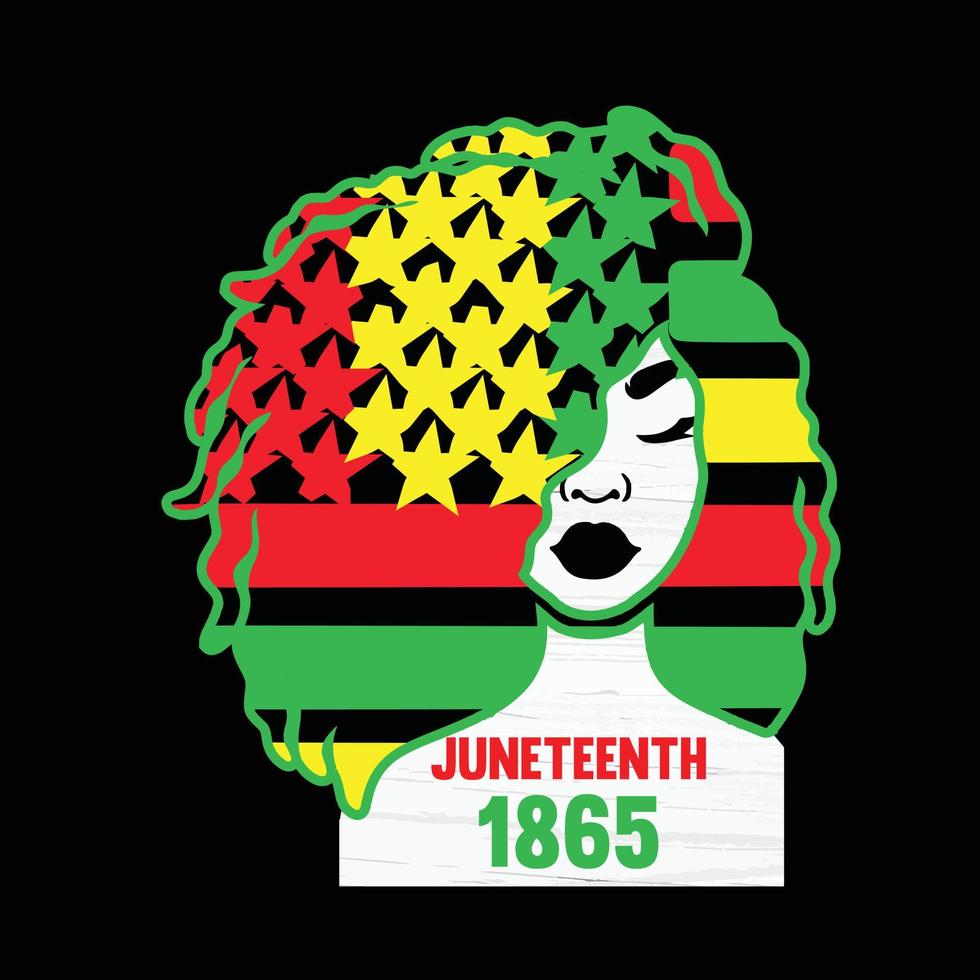 Juneteenth day t shirt design vector