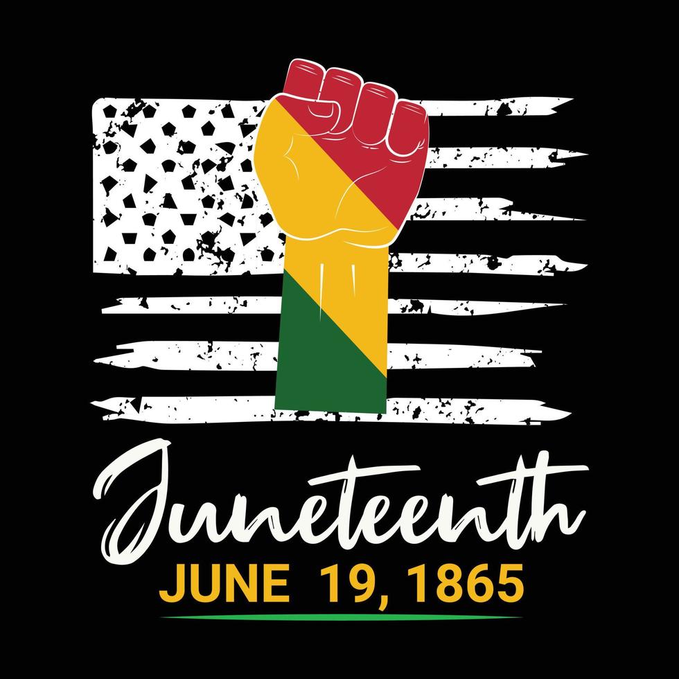 Juneteenth day t shirt design vector