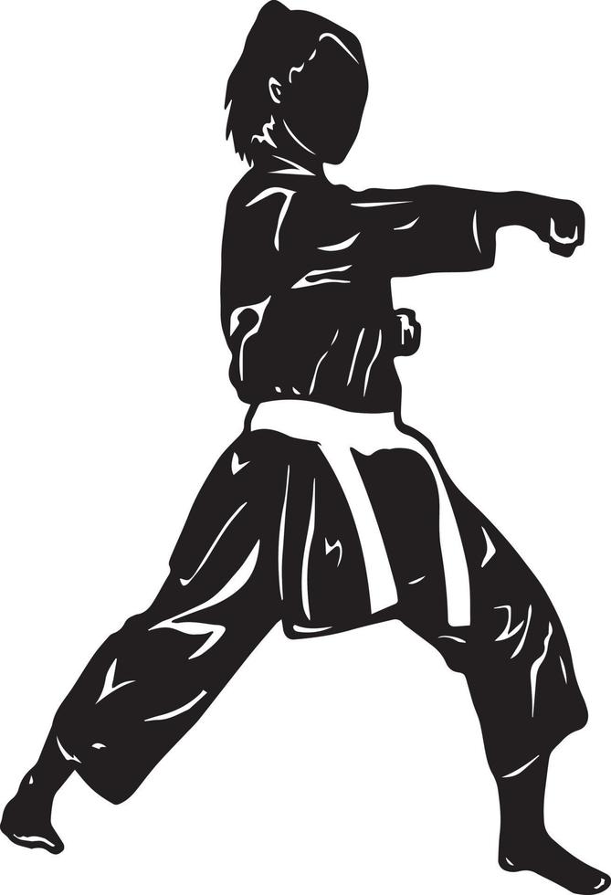 karate logo vector illustration