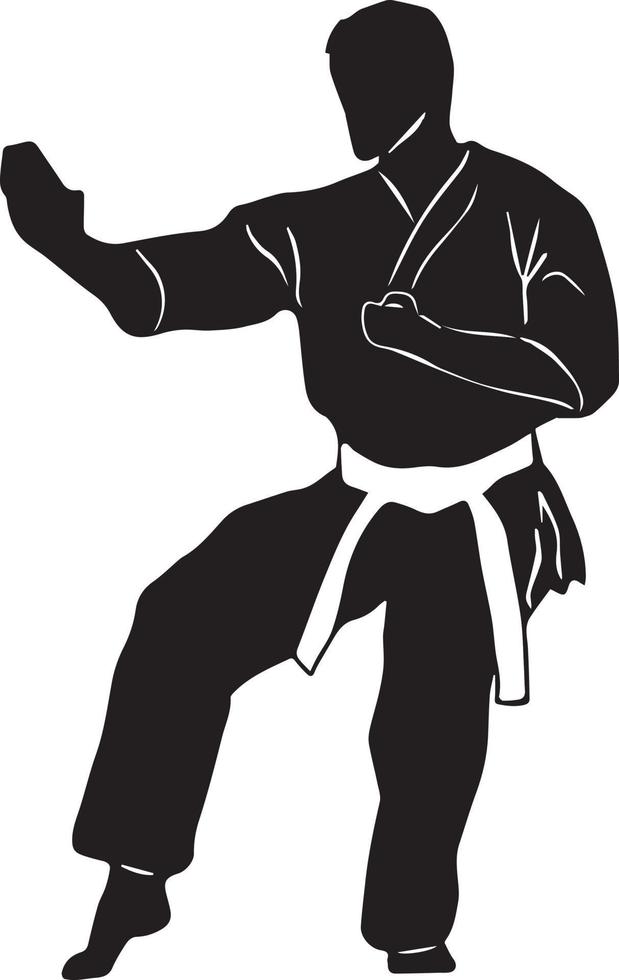 karate logo vector illustration