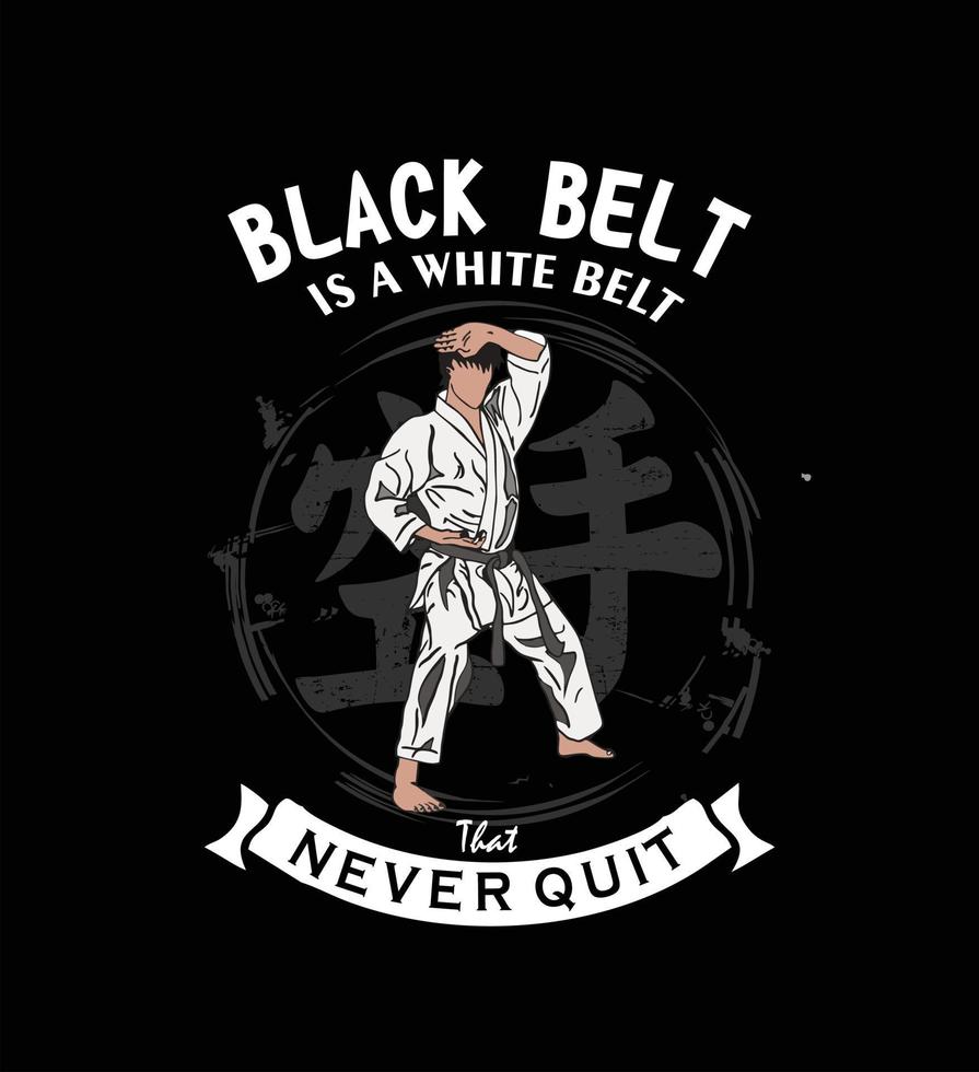 karate illustration vector logo icon club and t-shirt