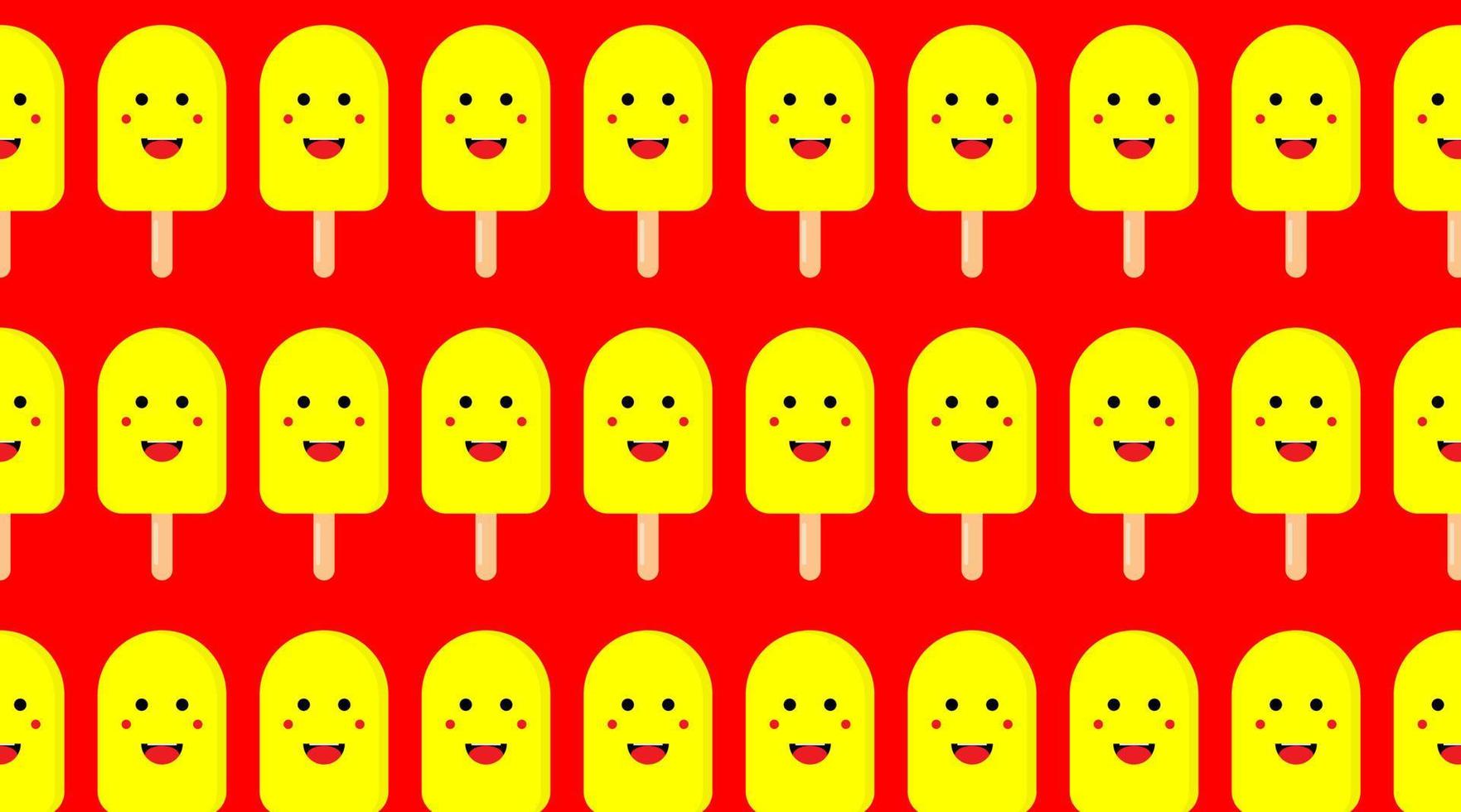 illustration  of pattern ice cream background vector