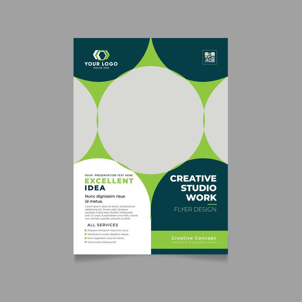 Corporate flyer design vector