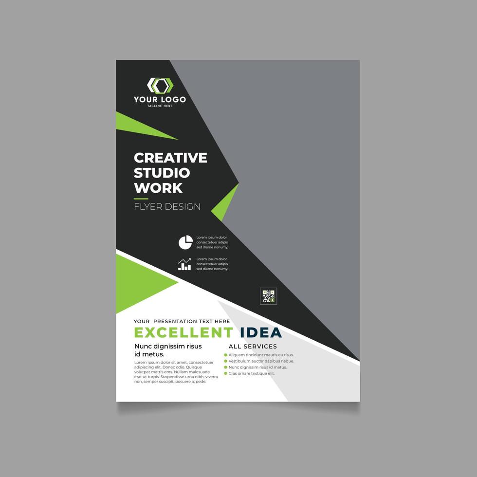Corporate flyer design vector
