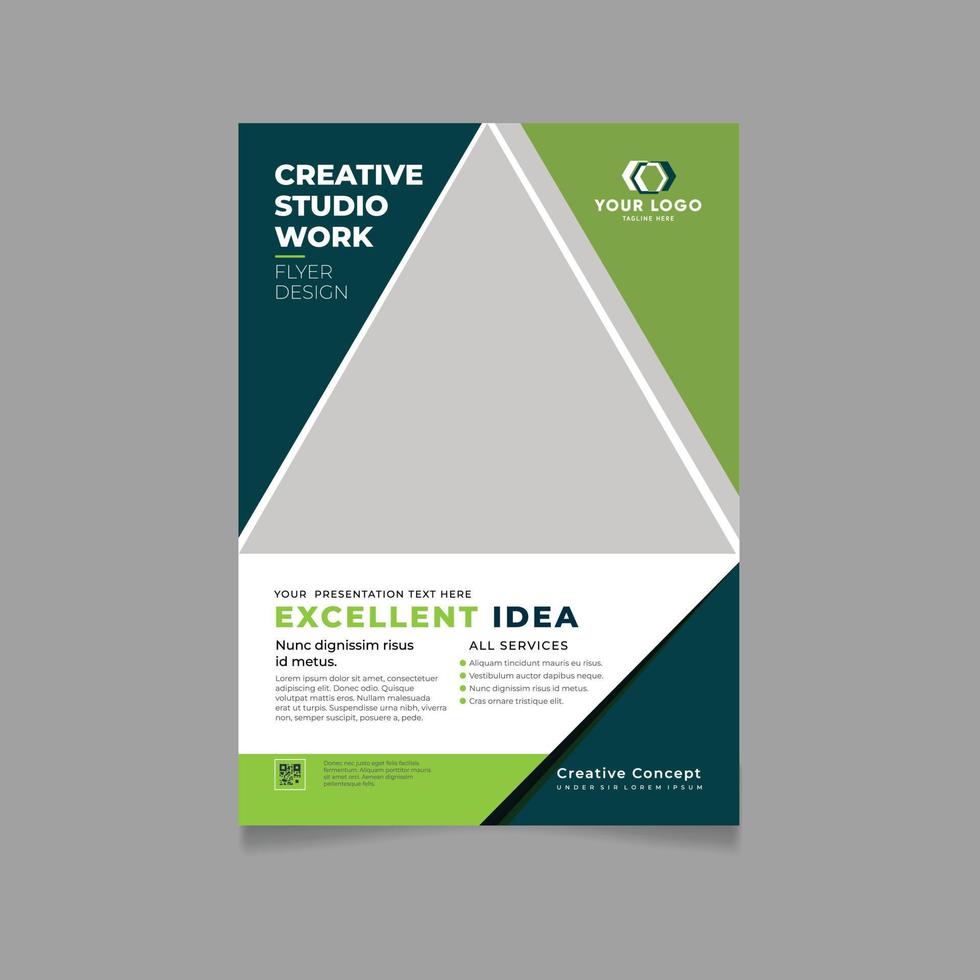 Corporate flyer design vector