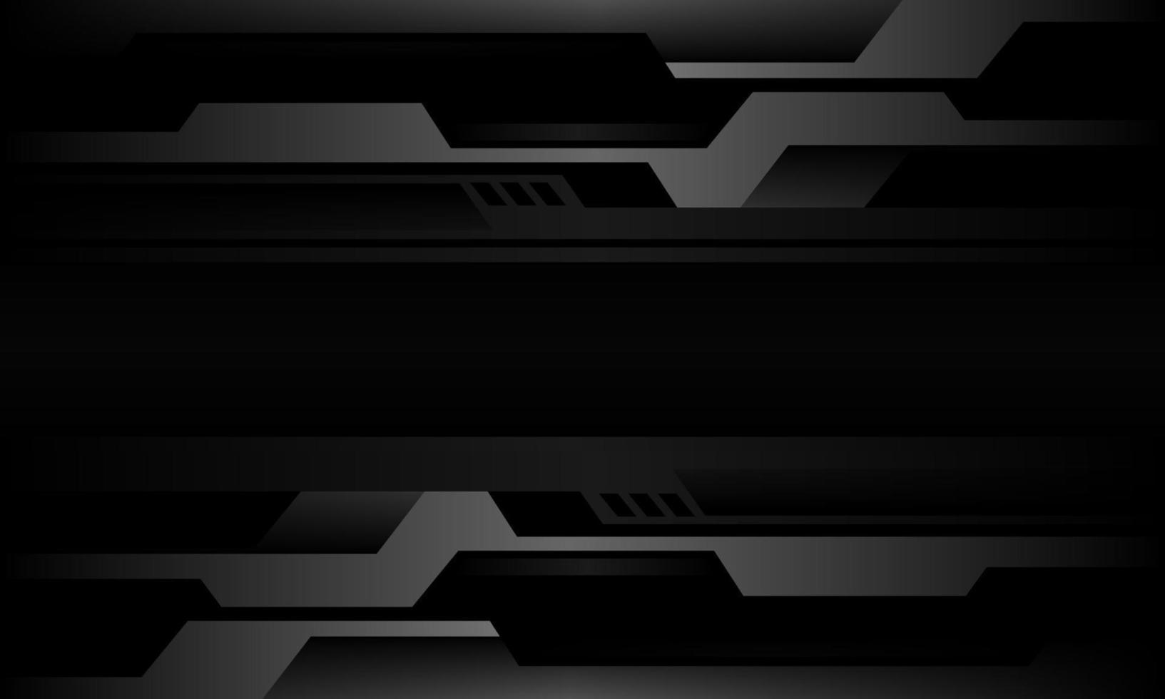 Abstract grey metallic cyber black futuristic technology design modern background vector