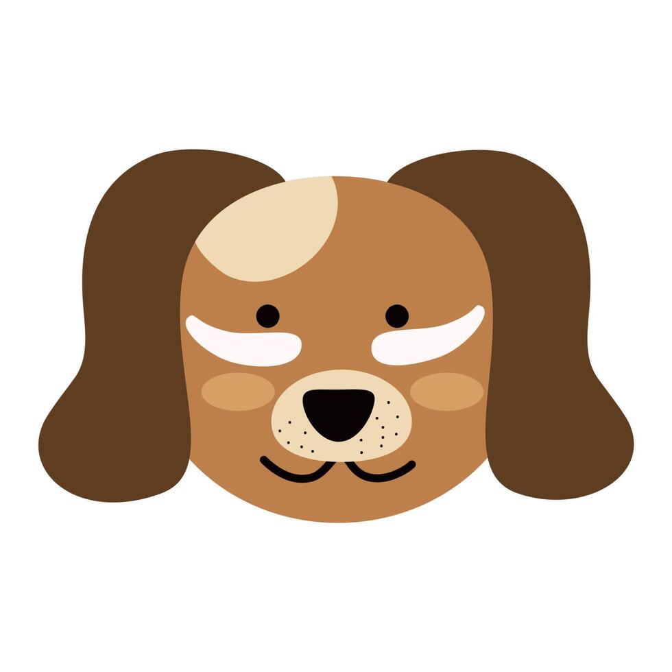 dog with patches vector