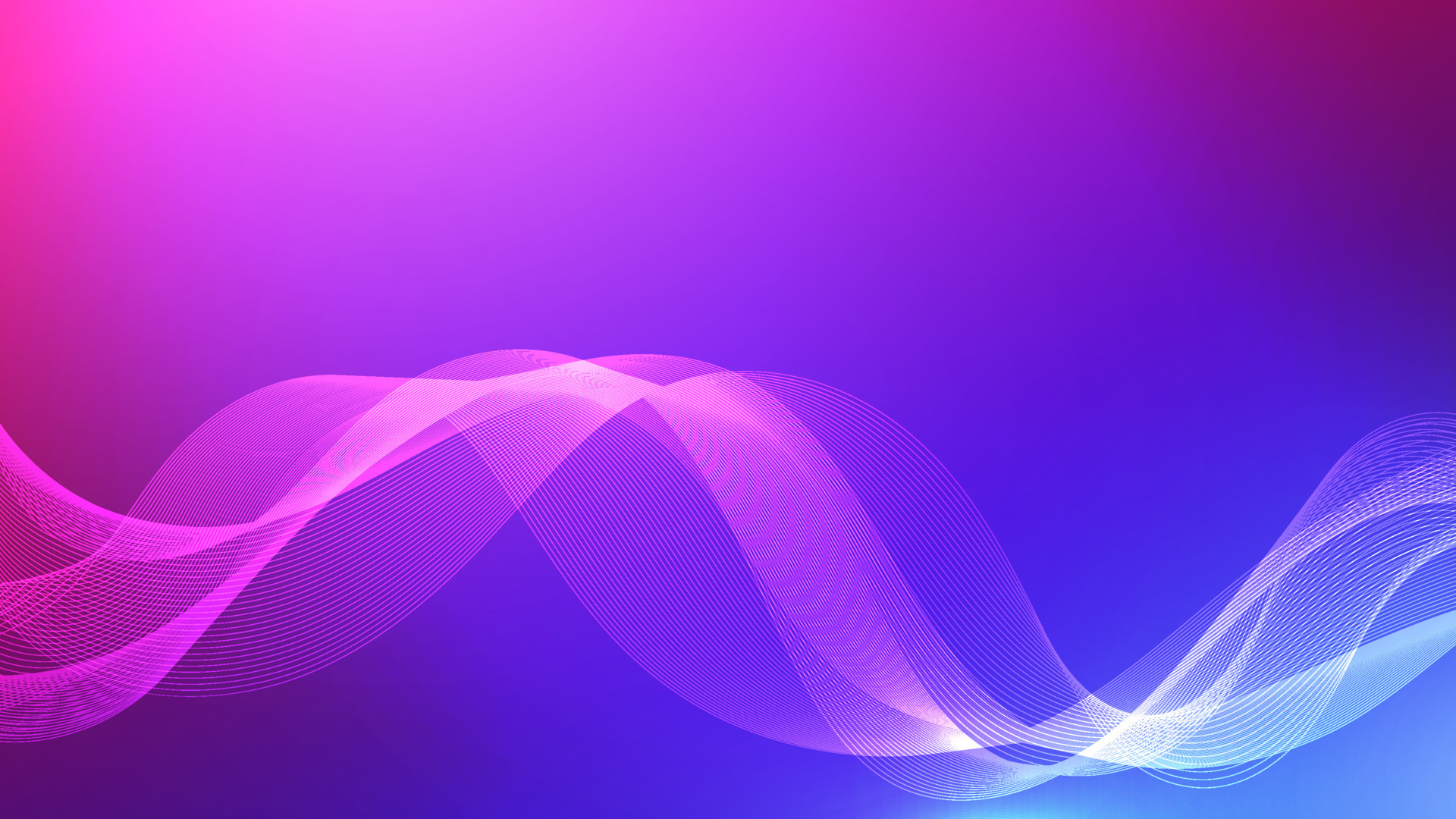 Abstract purple and pink gradient waves background. Glowing lines on